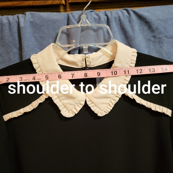 CeCe Black/White Dress Size 12 - Picture 3 of 13